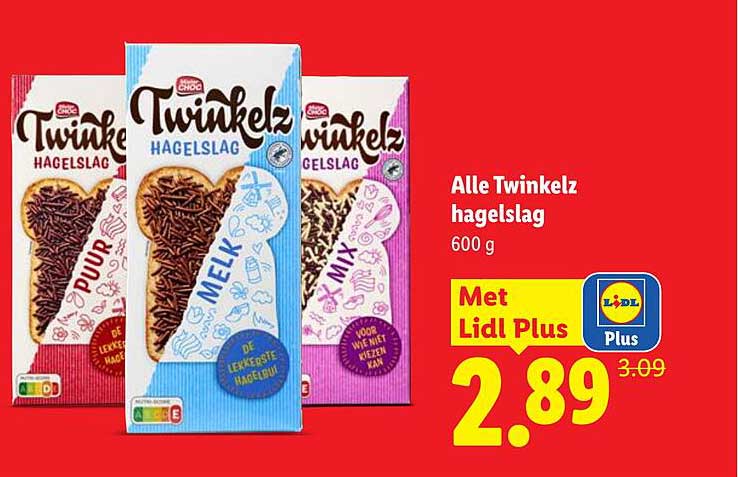 Alle Twinkelz hagelslag 600 g