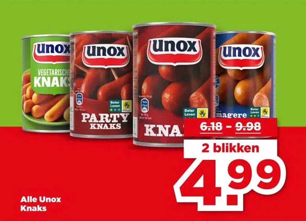 Alle Unox Knaks