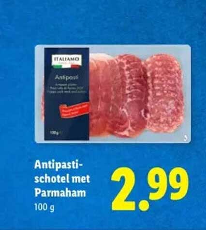 Antipasti-schotel met Parmaham 100 g