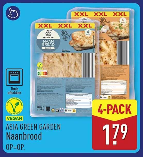 ASIA GREEN GARDEN Naanbrood 4-PACK