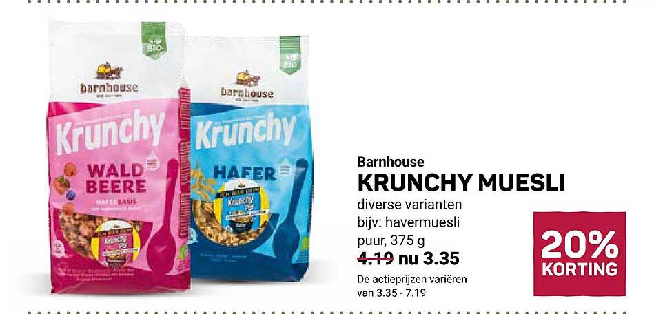 Barnhouse KRUNCHY MUESLI