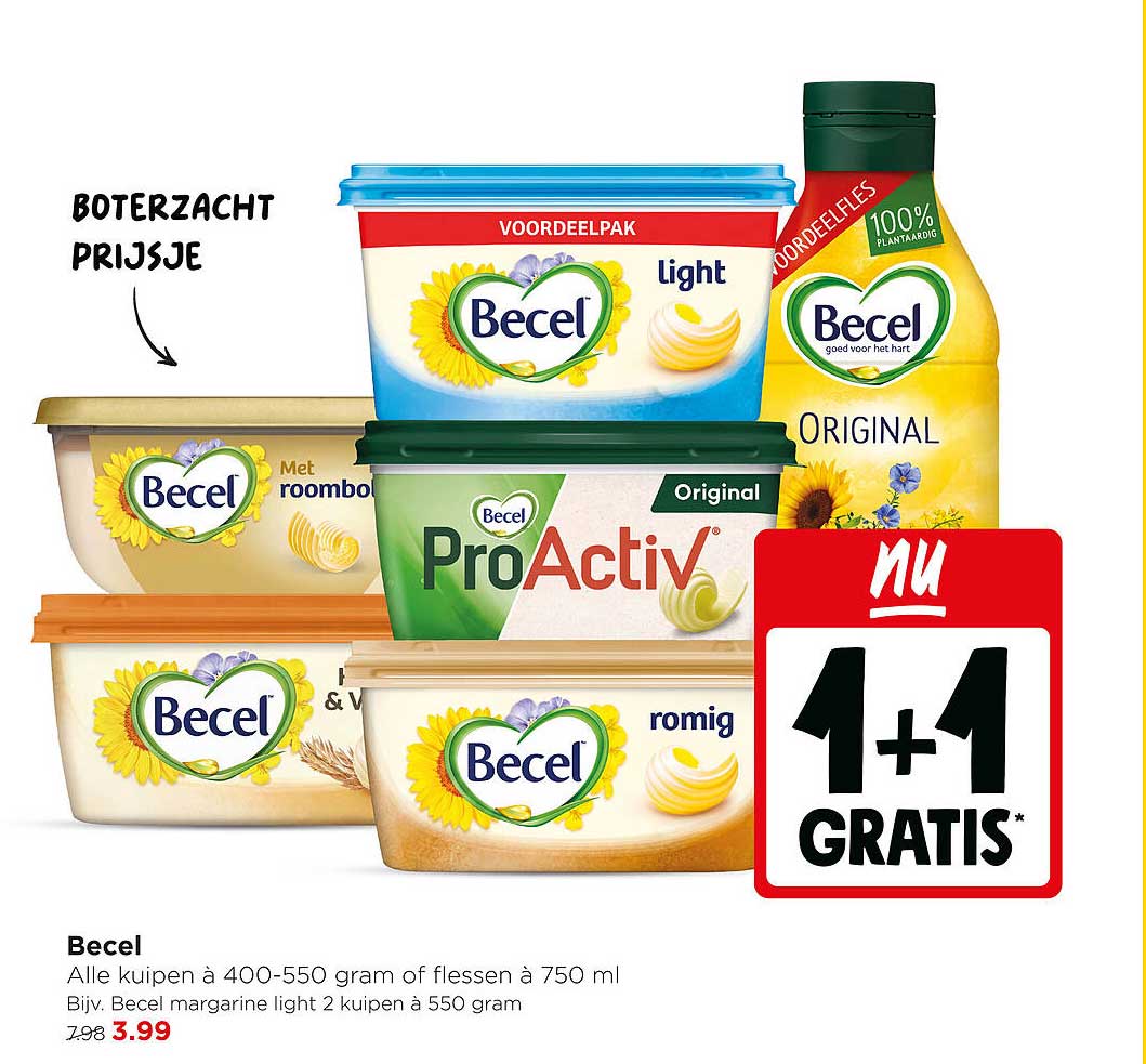 Becel 1+1 gratis