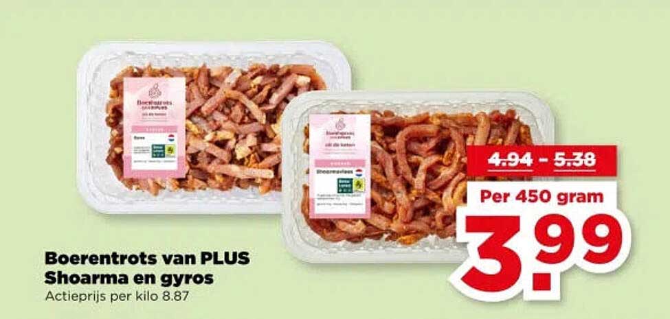 Boerentrots van PLUS Shoarma en gyros