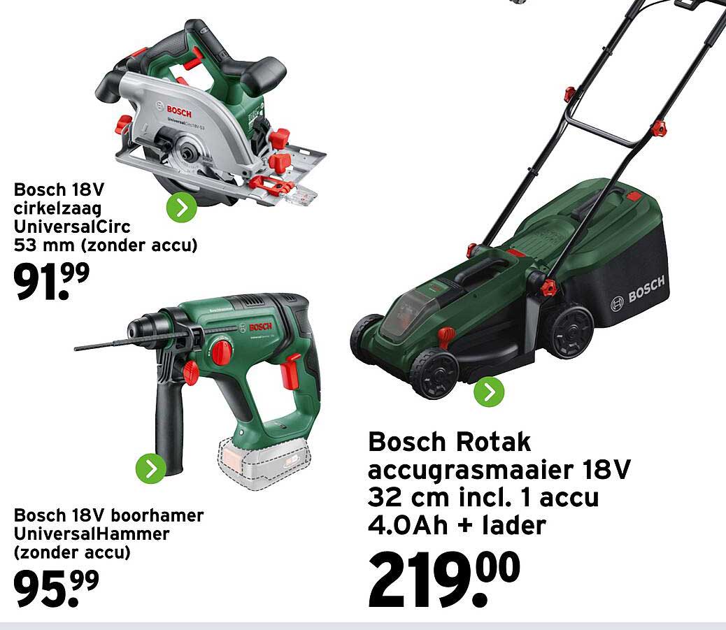 Bosch 18V cirkelzaag UniversalCirc 53 mm (zonder accu)