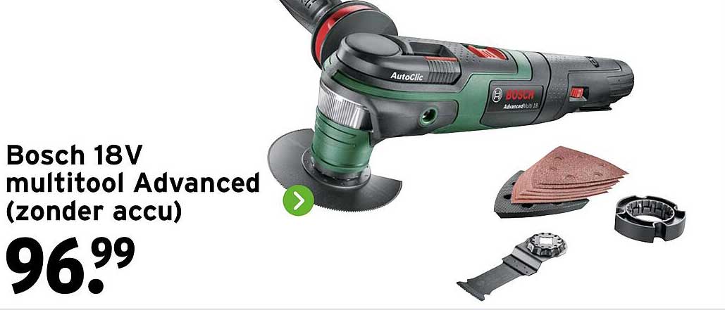 Bosch 18V multitool Advanced (zonder accu)