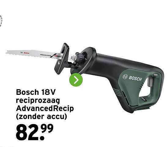 Bosch 18V reciprozaag AdvancedRecip (zonder accu)