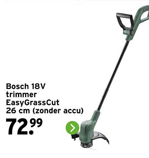 Bosch 18V trimmer EasyGrassCut 26 cm (zonder accu)
