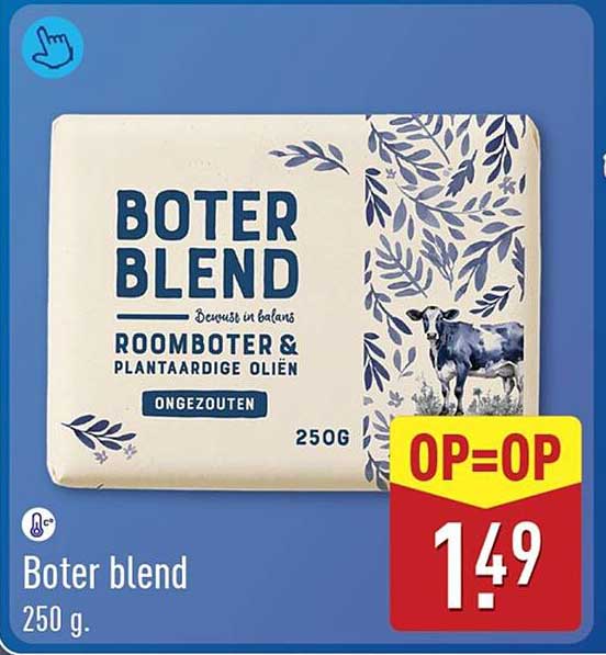Boter blend 250 g OP=OP