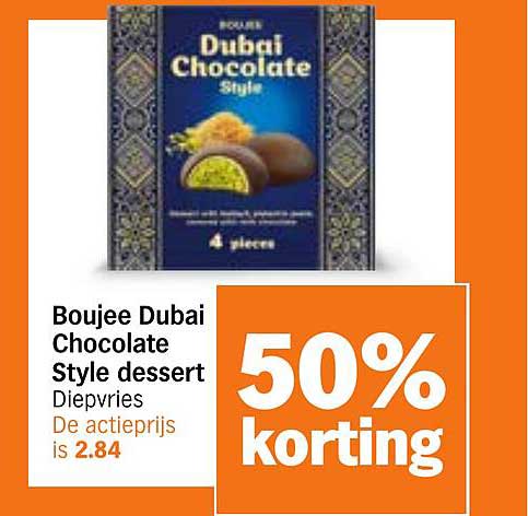 Boujee Dubai Chocolate Style dessert Diepvries 50% korting