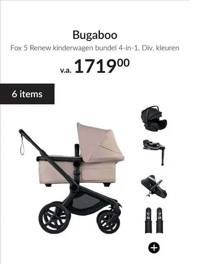 Bugaboo Fox 5 Renew kinderwagen bundel 4-in-1. Div. kleuren