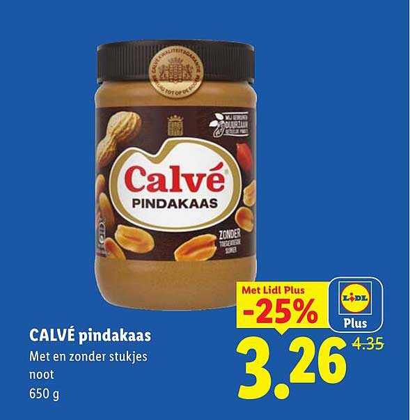CALVÉ pindakaas