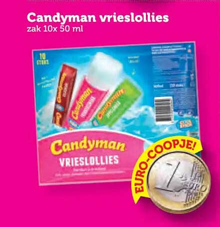 Candyman vrieslollies zak 10x 50 ml