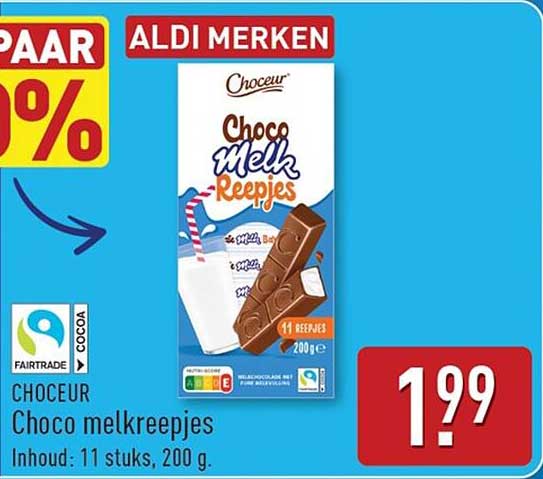 CHOCEUR Choco melkreepjes
