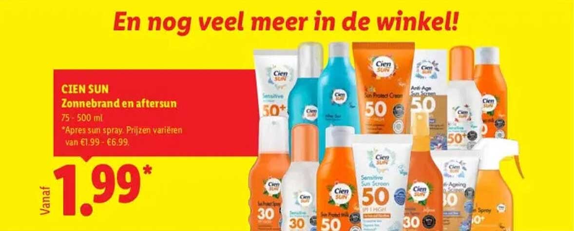 CIEN SUN Zonnebrand en aftersun