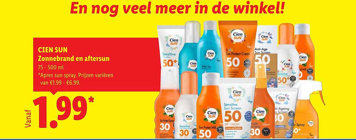 CIEN SUN Zonnebrand en aftersun