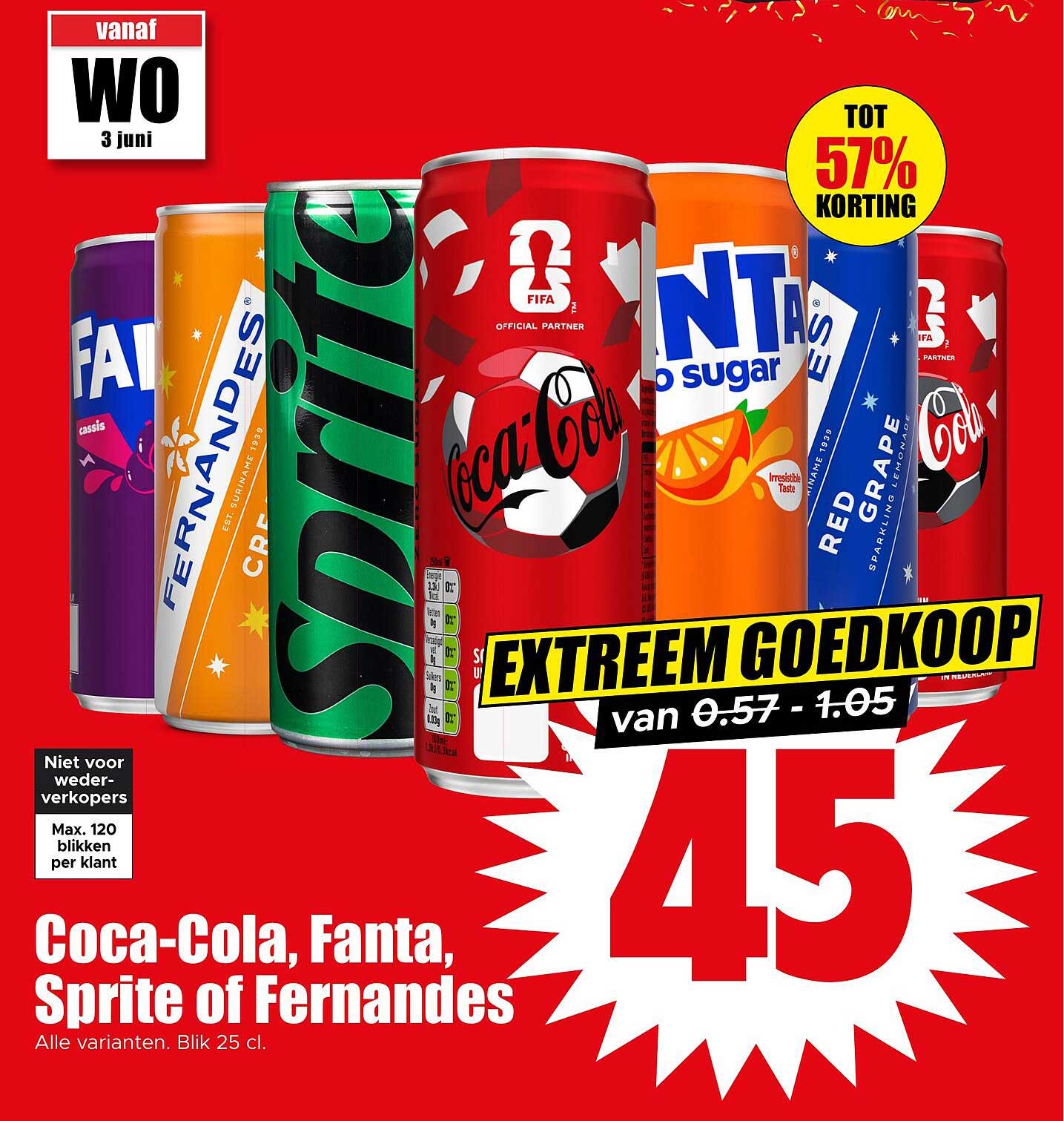 Coca-Cola, Fanta, Sprite of Fernandes