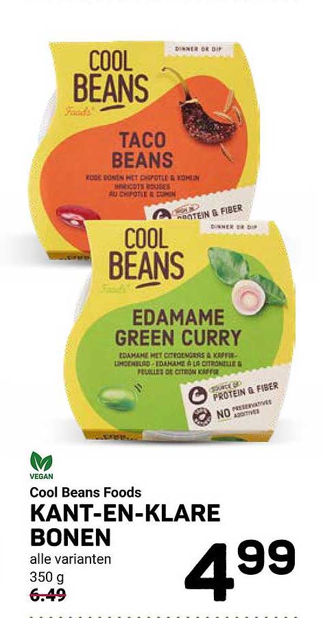Cool Beans Foods KANT-EN-KLARE BONEN alle varianten 350 g