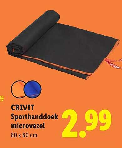 CRIVIT Sporthanddoek microvezel 80 x 60 cm