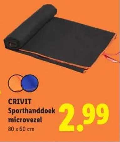 CRIVIT Sporthanddoek microvezel 80 x 60 cm