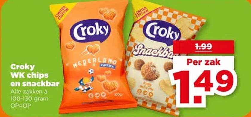 Croky WK chips en snackbaar