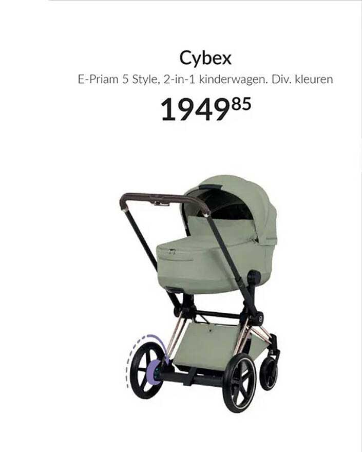 Cybex E-Priam 5 Style, 2-in-1 kinderwagen. Div. kleuren