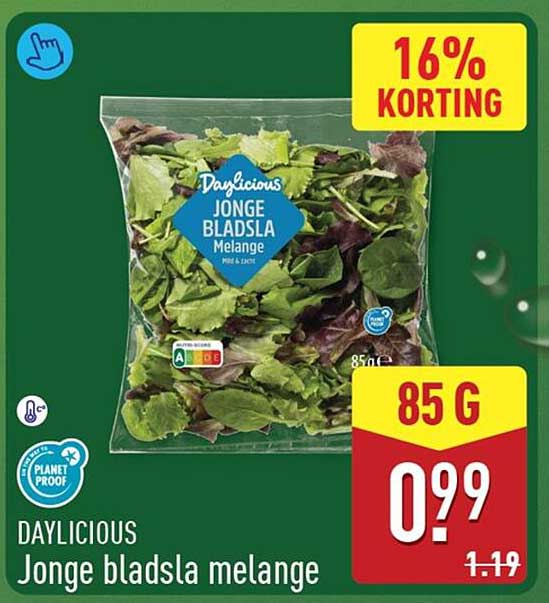 DAYLICIOUS Jonge bladsla melange