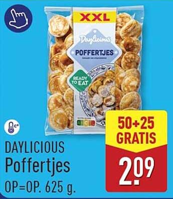 DAYLICIOUS Poffertjes 50+25 GRATIS