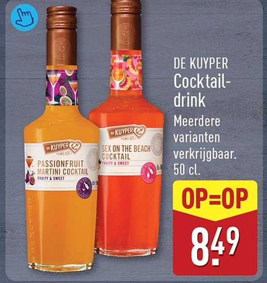 DE KUYPER Cocktail-drink Meerdere varianten verkrijgbaar. 50 cl. OP=OP