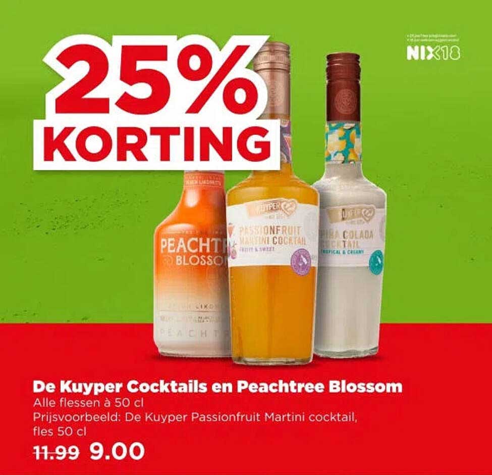De Kuyper Cocktails en Peachtree Blossom 25% KORTING