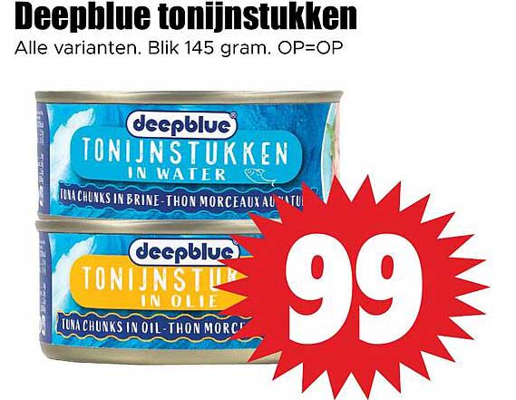 Deepblue tonijnstukken