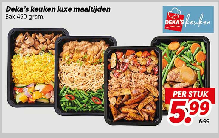 Deka’s keuken luxe maaltijden Bak 450 gram. PER STUK