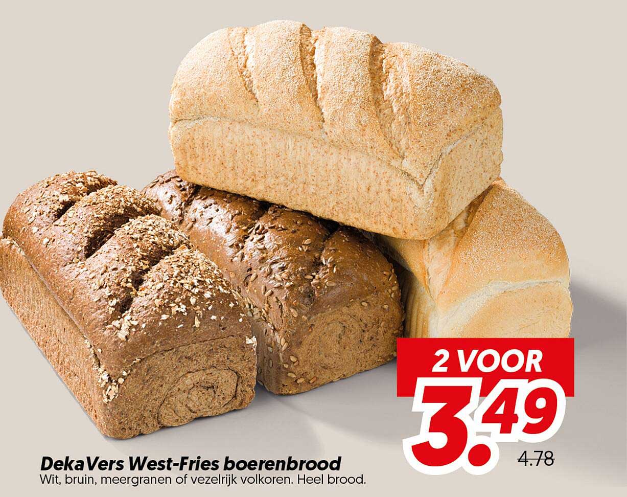 DekaVers West-Fries boerenbrood 2 voor 3.49