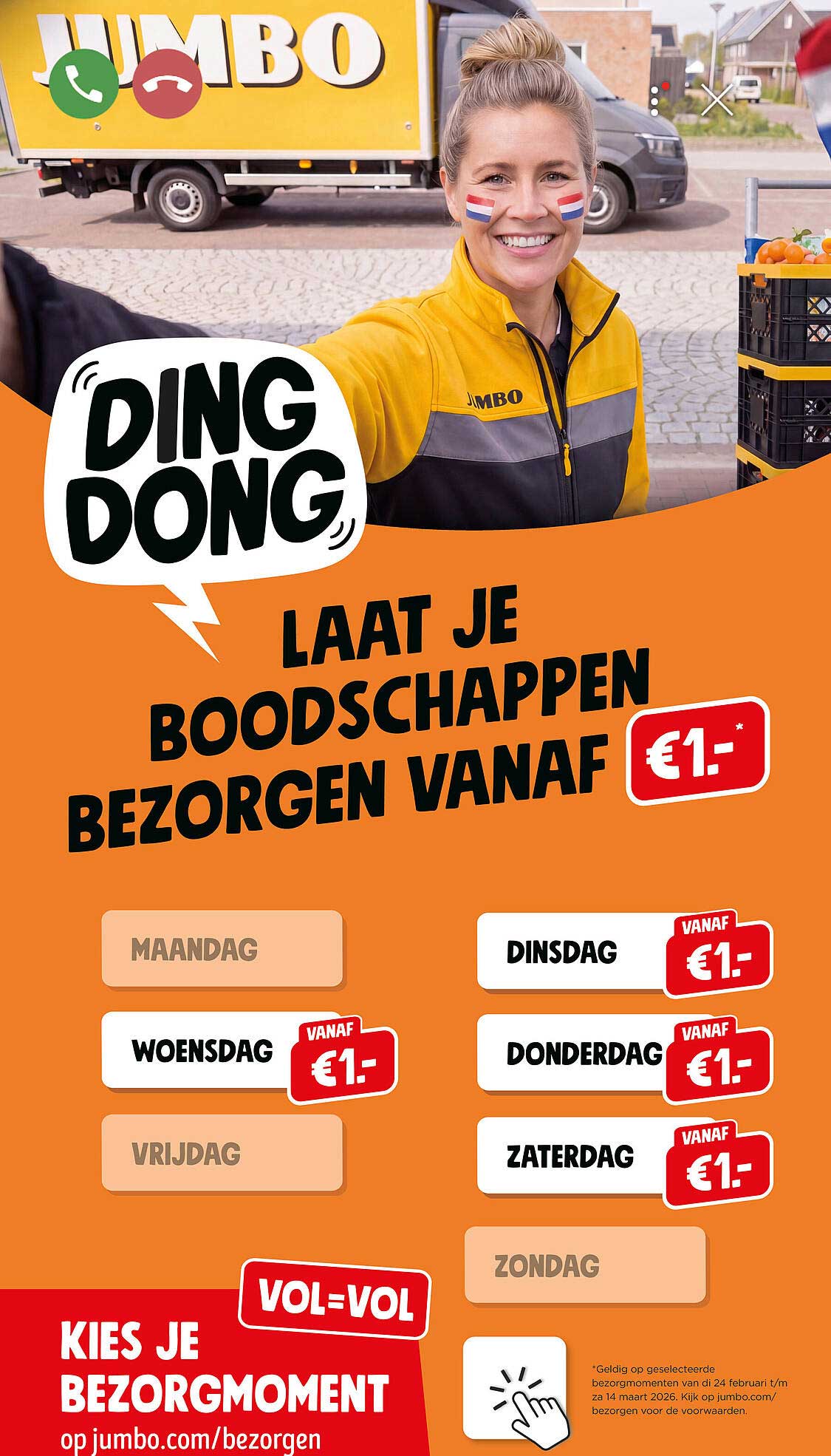 DING DONG laat je boodschappen bezorgen vanaf €1,-