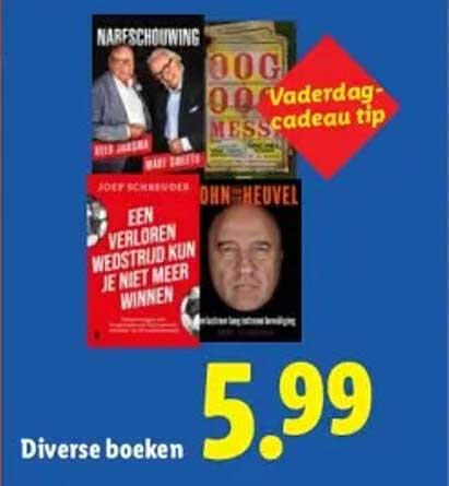Diverse boeken Vaderdag-cadeau tip