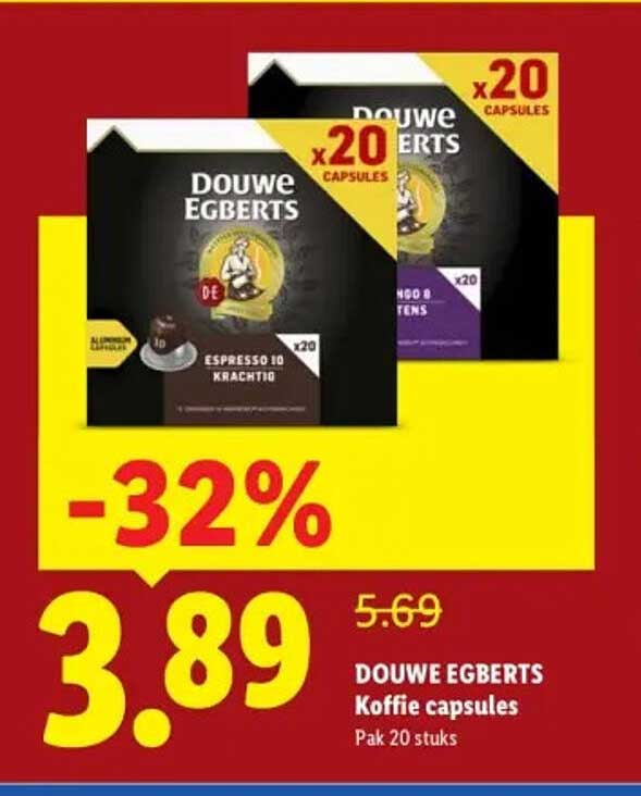 DOUWE EGBERTS Koffie capsules Pak 20 stuks