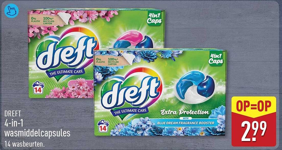 DREFT 4-in-1 wasmiddelcapsules 14 wasbeurten OP=OP