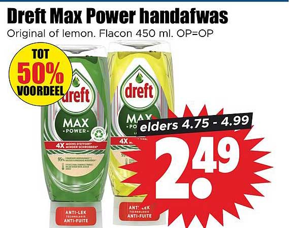 Dreft Max Power handafwas