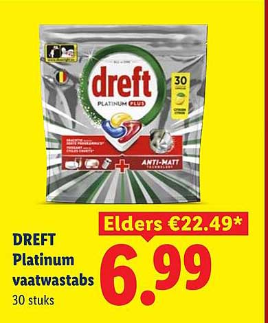 DREFT Platinum vaatwastabs 30 stuks