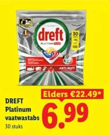 DREFT Platinum vaatwastabs 30 stuks