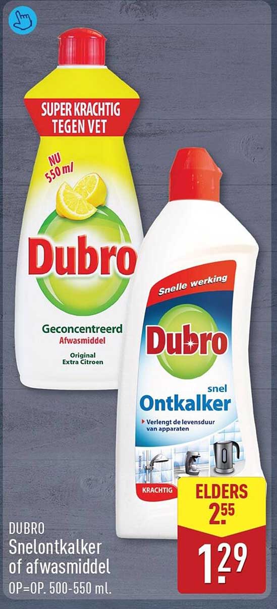 Dubro Snelontkalker of afwasmiddel