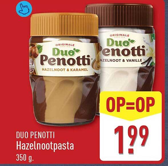DUO PENOTTI Hazelnootpasta OP=OP