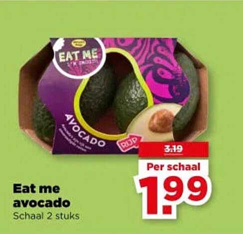 Eat me avocado Schaal 2 stuks
