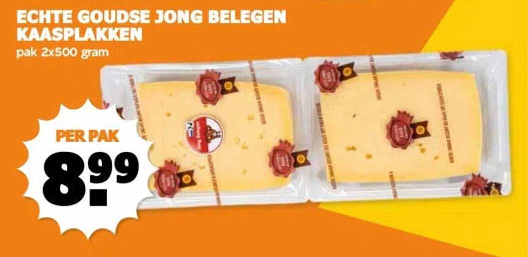 ECHTE GOUDSE JONG BELEGEN KAASPLAKKEN