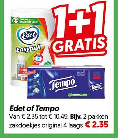 Edet of Tempo 1+1 GRATIS