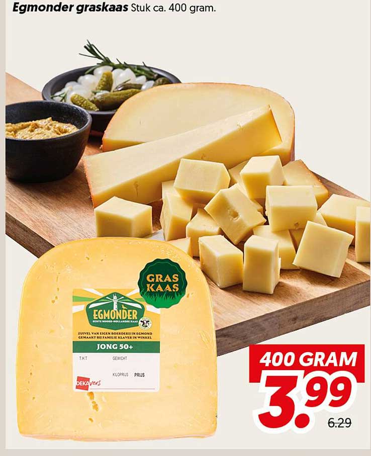 Egmonder graskaas Stuk ca. 400 gram