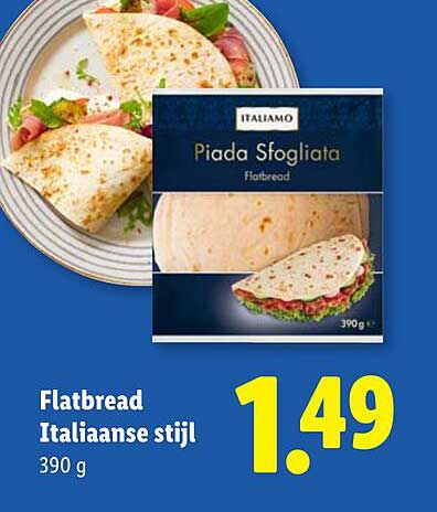 Flatbread Italiaanse stijl 390 g