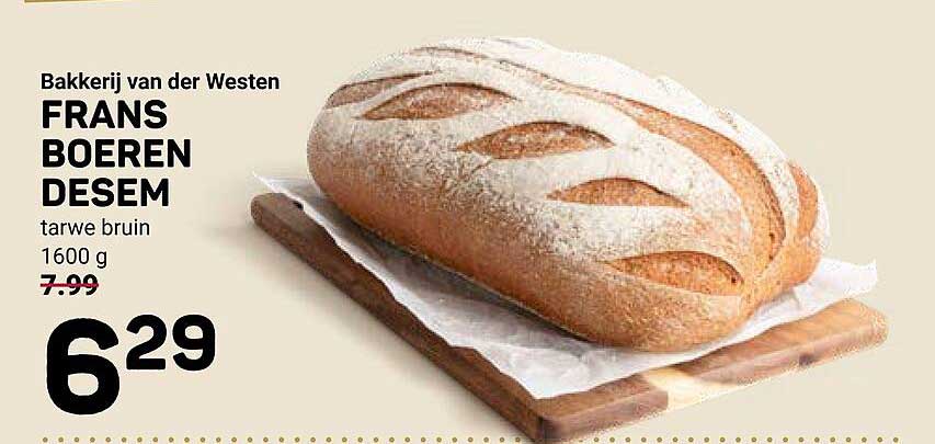 Frans boeren desem tarwe bruin 1600 g