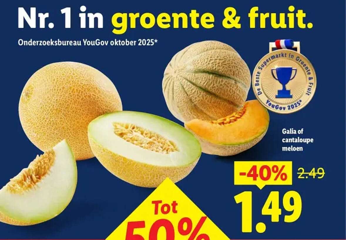 Galia of cantaloupe meloen