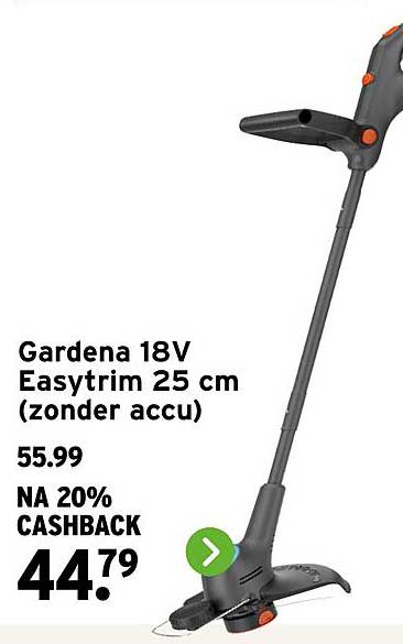Gardena 18V Easytrim 25 cm (zonder accu) NA 20% CASHBACK