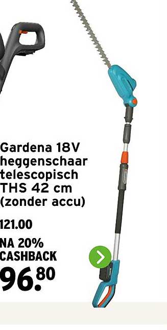 Gardena 18V heggenschaar telescopisch THS 42 cm (zonder accu)